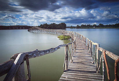 Fototapeta Drevený most Thajsko 24791